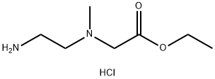 ethyl 2-((2-aminoethyl)(methyl)amino)acetate hydrochloride Structure