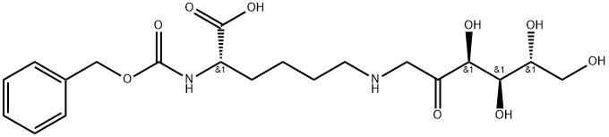 N6-(1-Deoxy-D-fructos-1-yl)-N2-[(phenylMethoxy)carbonyl]-L-Lysine Structure