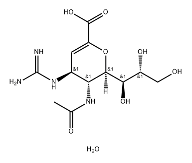 zanamivir hydrate,171094-49-8,结构式