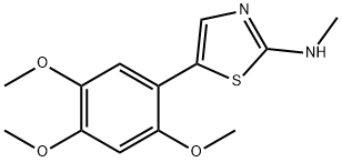 N-methyl-5-(2,4,5-trimethoxyphenyl)thiazol-2-amine Structure