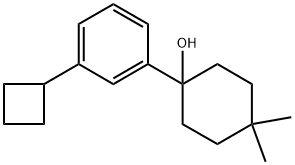 1-(3-cyclobutylphenyl)-4,4-dimethylcyclohexanol Structure