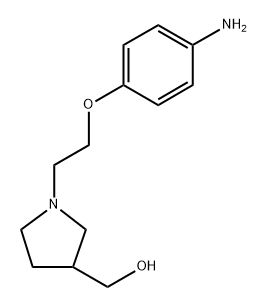 1-[2-(4-Aminophenoxy)ethyl]-3-pyrrolidinemethanol Struktur