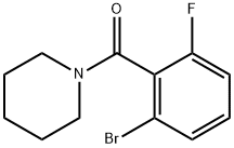 (2-bromo-6-fluorophenyl)(piperidin-1-yl)methanone Structure