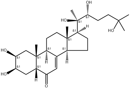 Α-14-脱氧-20-羟基 蜕皮激素 结构式