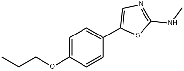 N-methyl-5-(4-propoxyphenyl)thiazol-2-amine Structure