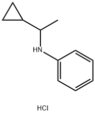 N-(1-cyclopropylethyl)aniline hydrochloride Structure