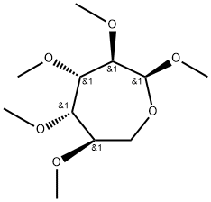 Methyl 2-O,3-O,4-O,5-O-tetramethyl-α-D-galactoseptanoside Structure