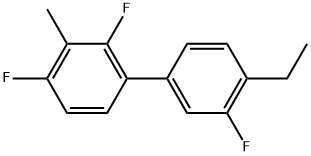 4'-Ethyl-2,3',4-trifluoro-3-methyl-1,1'-biphenyl 化学構造式