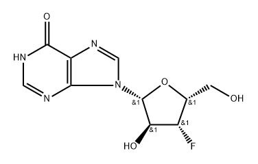 3'-deoxy-3'-fluoro-beta-D-xylo-inosine Struktur