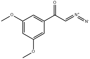 Ethanone, 2-diazo-1-(3,5-dimethoxyphenyl)- Struktur