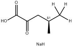 α-Ketoisocaproic-d3 Acid Sodium Salt,172330-01-7,结构式