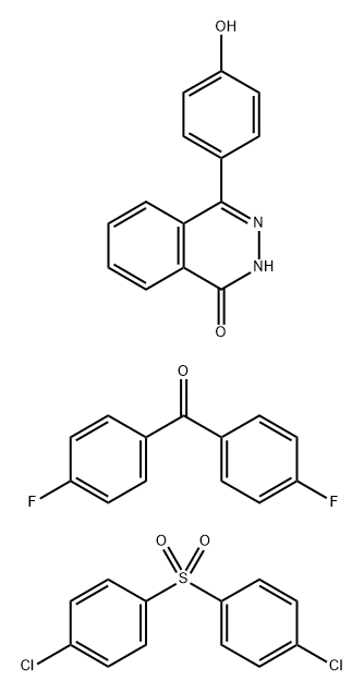 4-(4-Hydroxyphenyl)-1(2H)-phthalazinone polymer with bis(4-fluorophenyl)methanone and 1,1'-sulfonylbis[4-chlorobenzene] Structure