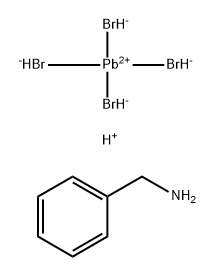 Plumbate(2-), tetrabromo-, (T-4)-, hydrogen, compd. with benzenemethanamine (1:2:2) Struktur