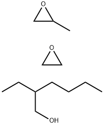 Oxirane, methyl-, polymer with oxirane, mono(2-ethylhexyl) ether, block Struktur