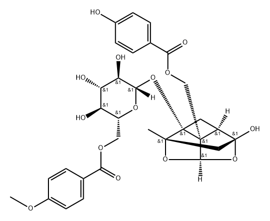 牡丹皮苷B, 172705-23-6, 结构式