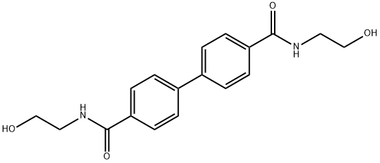 [1,1'-Biphenyl]-4,4'-dicarboxamide, N4,N4'-bis(2-hydroxyethyl)- Struktur