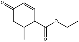 6-Methyl-4-oxo-cyclohex-2-enecarboxylic acid ethyl ester 化学構造式