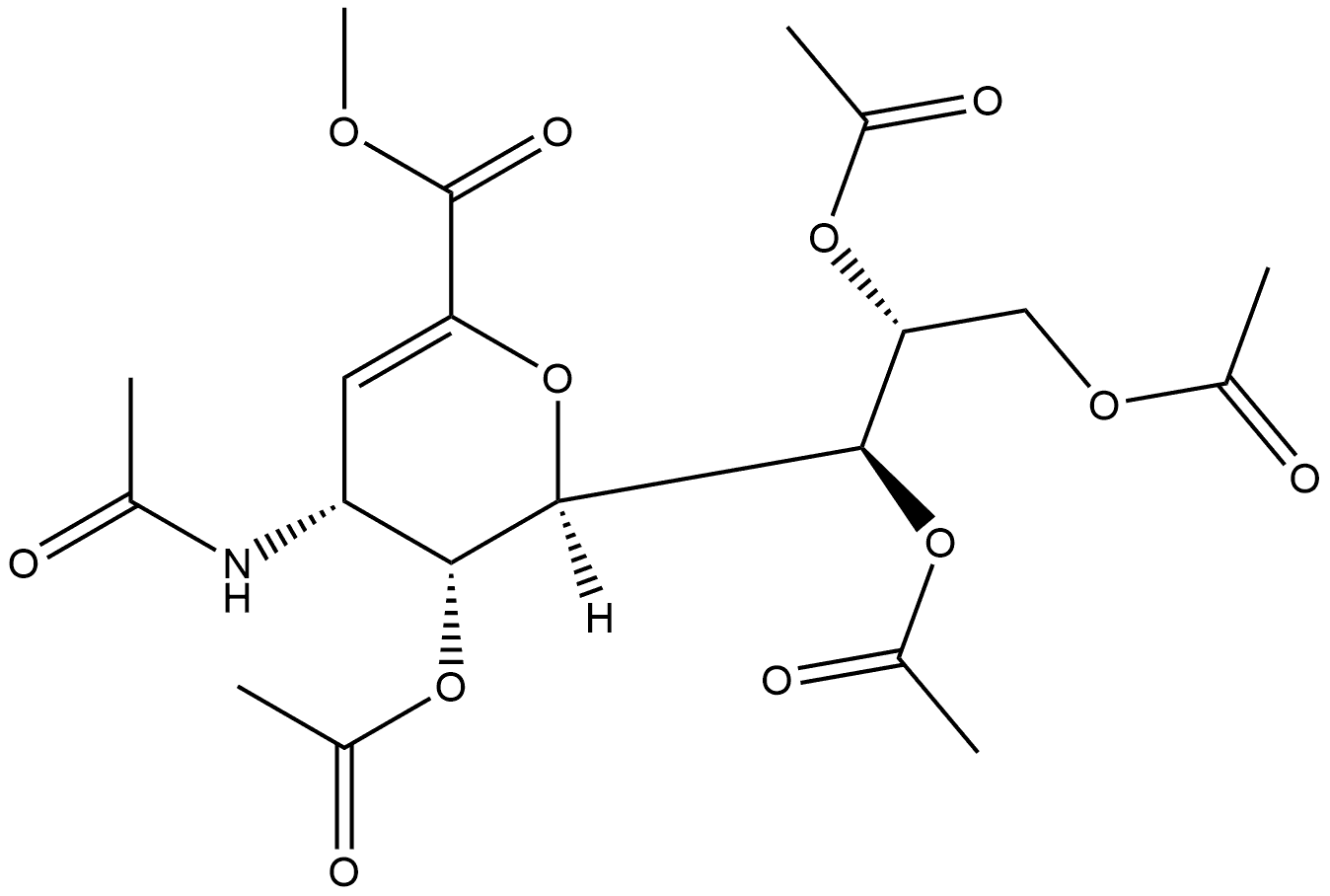 D-glycero-D-talo-Non-2-enonic acid, 4-(acetylamino)-2,6-anhydro-3,4-dideoxy-, methyl ester, 5,7,8,9-tetraacetate