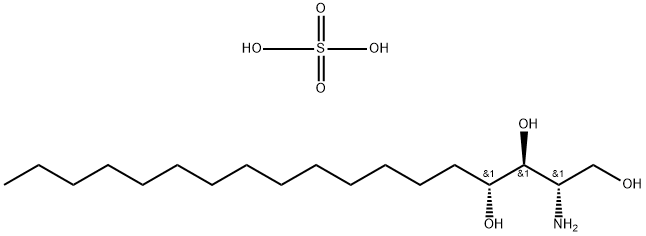 1,3,4-Octadecanetriol, 2-amino-, (2S,3S,4R)-, sulfate (1:1) Structure
