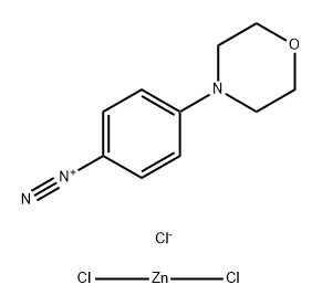 p-morpholinobenzenediazonium chloride, compound with zinc chloride Structure