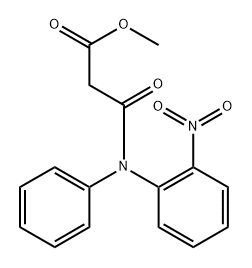 Propanoic acid, 3-[(2-nitrophenyl)phenylamino]-3-oxo-, methyl ester Structure