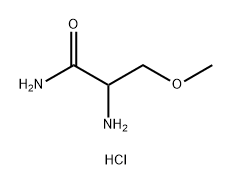 2-amino-3-methoxypropanamide hydrochloride 化学構造式