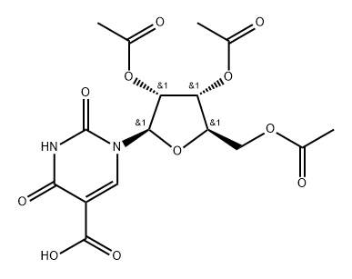 (2’,3’,5’-Tri-O-acetyl)uridine 5-carboxylic acid,174653-39-5,结构式