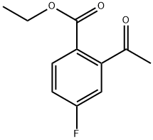 ethyl 2-acetyl-4-fluorobenzoate Structure
