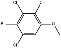 2-Bromo-1,3,4-trichloro-5-methoxybenzene Structure