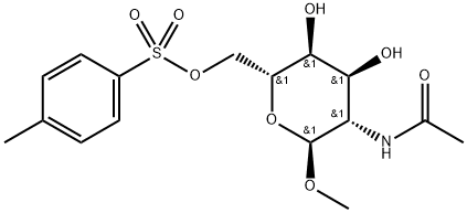 Methyl 2-(acetylamino)-2-deoxy-α-D-altropyranoside 6-(p-methylbenzenesulfonate) 结构式