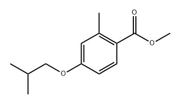 methyl 4-isobutoxy-2-methylbenzoate Struktur