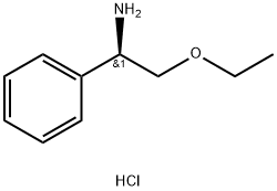 (R)-2-乙氧基-1-苯基乙-1-胺盐酸盐 结构式