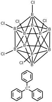 Triphenylmethinium hexachlorocarbadodecaborate 化学構造式