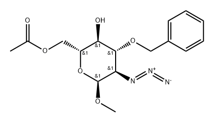 Methyl-azido-2-deoxy-3-O-(phenylmethyl)-alpha-D-glucopyranoside6-acetate|