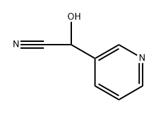 3-Pyridineacetonitrile, α-hydroxy- Struktur