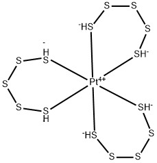 AMMONIUM TRIS(PENTASULFIDO)PLATINATE(IV& Struktur