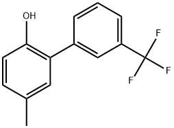 2-Hydroxy-5-methyl-3'-trifluoromethyl-biphenyl Struktur