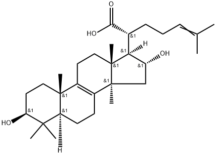 16α-Hydroxytrametenolic acid Struktur