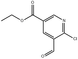 ethyl 6-chloro-5-formylnicotinate Struktur