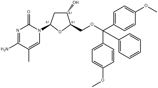 Cytidine, 5'-O-[bis(4-methoxyphenyl)phenylmethyl]-2'-deoxy-5-methyl-|176755-83-2