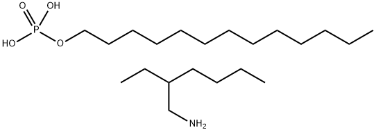 tridecyl dihydrogen phosphate, compound with 2-ethyl-1-hexylamine (1:2)  Structure