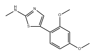 5-(2,4-dimethoxyphenyl)-N-methylthiazol-2-amine Structure