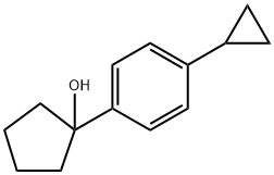 1-(4-cyclopropylphenyl)cyclopentanol 化学構造式