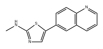 N-methyl-5-(quinolin-6-yl)thiazol-2-amine,1771483-30-7,结构式