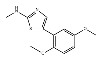 5-(2,5-dimethoxyphenyl)-N-methylthiazol-2-amine,1771483-35-2,结构式