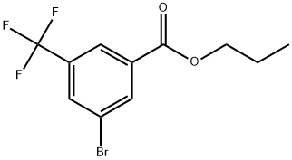 Propyl 3-bromo-5-(trifluoromethyl)benzoate 化学構造式