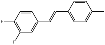 (E)-1,2-difluoro-4-(4-methylstyryl)benzene Structure