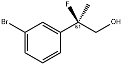 (R)-2-(3-溴苯基)-2-氟丙烷-1-醇 结构式