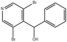 3,5-Dibromo-α-phenyl-4-pyridinemethanol Structure