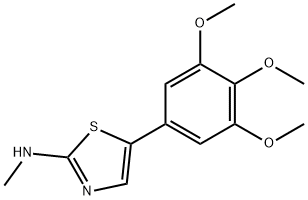 N-methyl-5-(3,4,5-trimethoxyphenyl)thiazol-2-amine,1774092-04-4,结构式